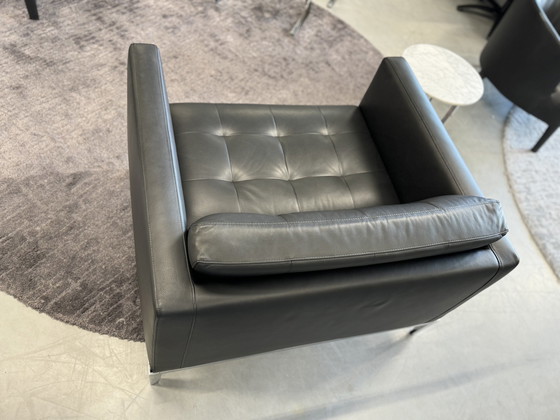 Image 1 of B&B Italia Ac Lounge Fauteuil Zwart Leer 