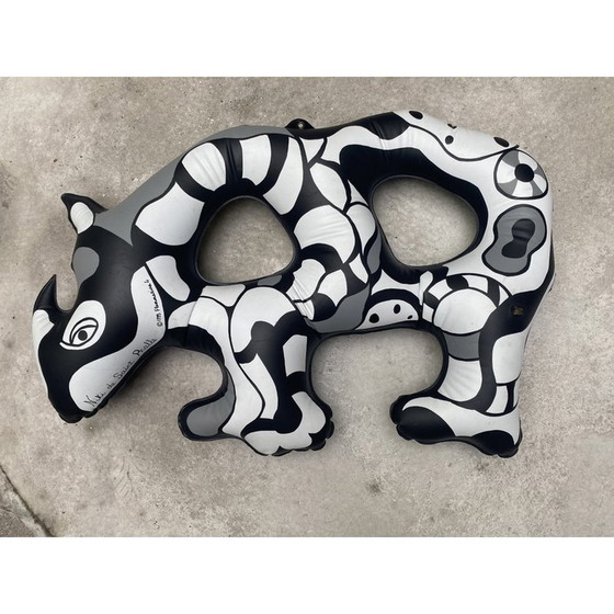 Image 1 of Vintage opblaasbare neushoorn sculptuur van Niki de Saint Phalle voor Flammarion, 1999