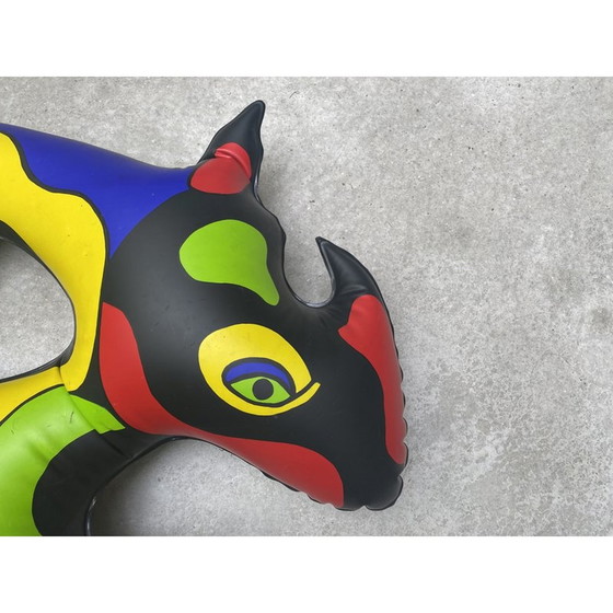 Image 1 of Vintage opblaasbare neushoorn sculptuur van Niki de Saint Phalle voor Flammarion, 1999