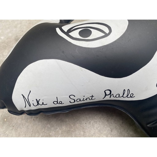 Vintage opblaasbare neushoorn sculptuur van Niki de Saint Phalle voor Flammarion, 1999