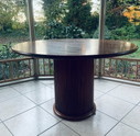 Vintage ronde eettafel Palissanderhout