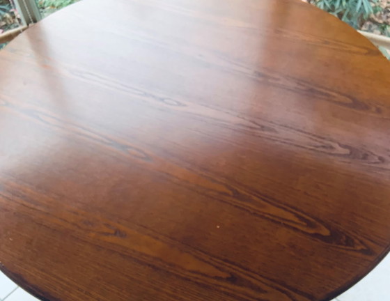 Image 1 of Vintage ronde eettafel Palissanderhout