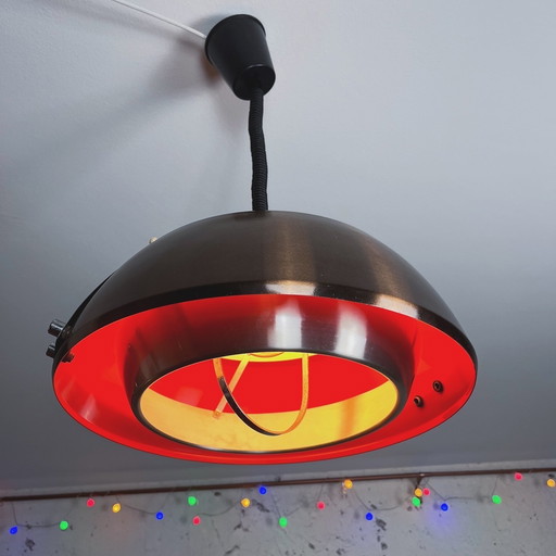 Vintage Space-Age hanglamp Lakro Design 