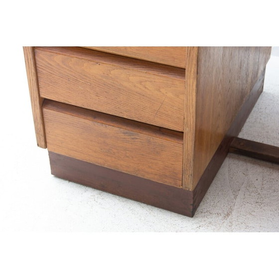 Image 1 of Vintage notenhouten en formica bureau, Tsjechië 1960