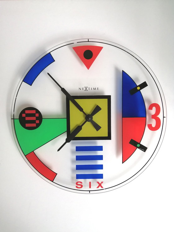 Image 1 of Vintage wandklok Nextime Memphis