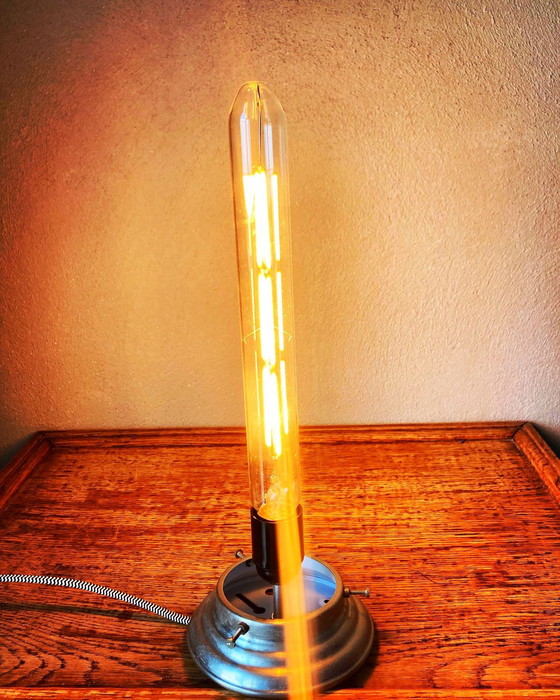 Image 1 of Prachtige blauwe plafondlamp