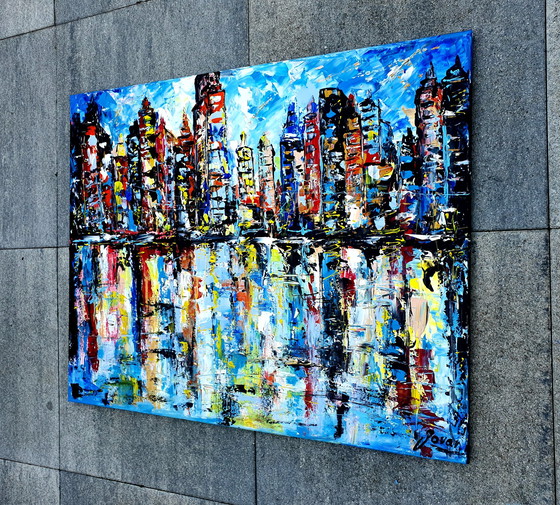 Image 1 of Jovan Srijemac - Abstracte kleuren van Manhattan