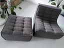Ethnicraft fauteuil + hocker