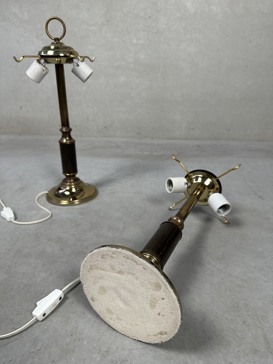 Image 1 of 2x vintage Italiaanse tafellampen