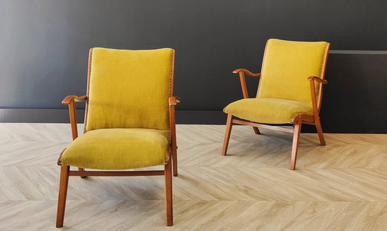 Image 1 of Twee Mid Century fauteuils | Vintage - set 2 stoelen