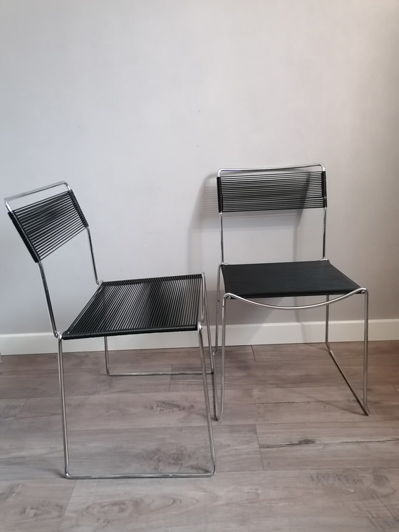 Image 1 of 4x Giandomenico Belotti spaghetti chair