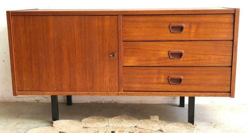 Vintage Deens lowboard, dressoir, jaren 60