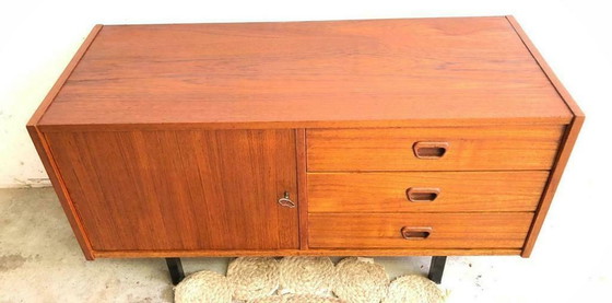 Image 1 of Vintage Deens lowboard, dressoir, jaren 60