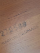 Vintage ronde deense tafel
