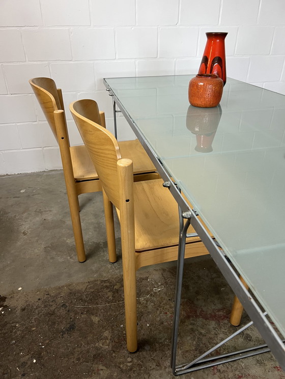 Image 1 of Set van 4 vintage stapelstoelen