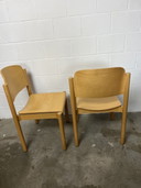 Set van 4 vintage stapelstoelen