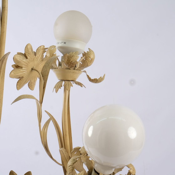 Image 1 of Hollywood Regency Metaal lamp, jaren 70