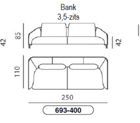 Image 1 of Leolux Elias 3,5-zitsbank