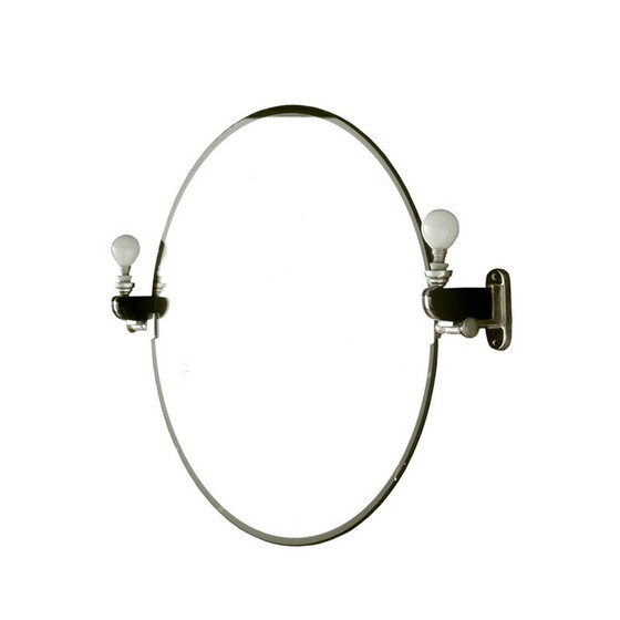 Image 1 of Vintage wandspiegel kantelbaar Osvaldo Borsani Metalvetro Galvorame Siena 1930