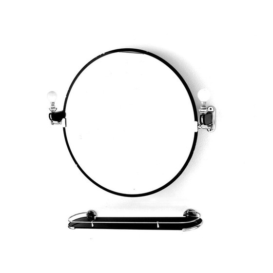 Image 1 of Vintage wandspiegel kantelbaar Osvaldo Borsani Metalvetro Galvorame Siena 1930