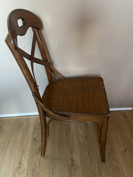 Image 1 of 5x Art deco kruisstoelen crosschairs