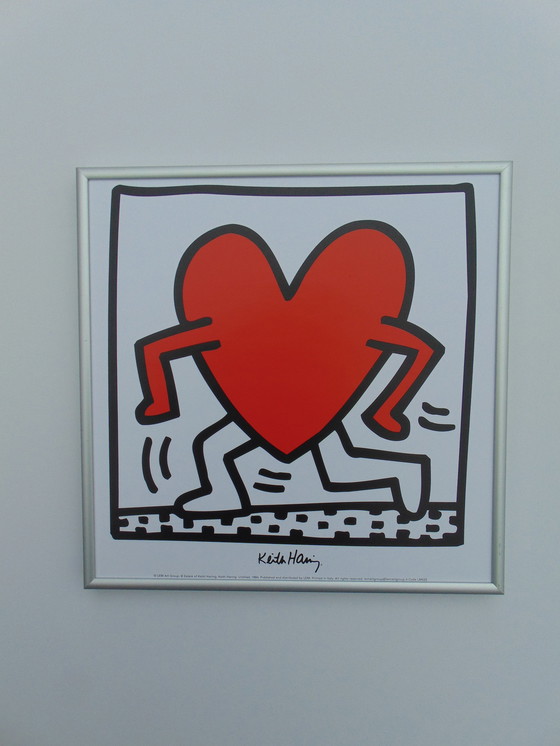 Image 1 of Keith Haring - Running heart