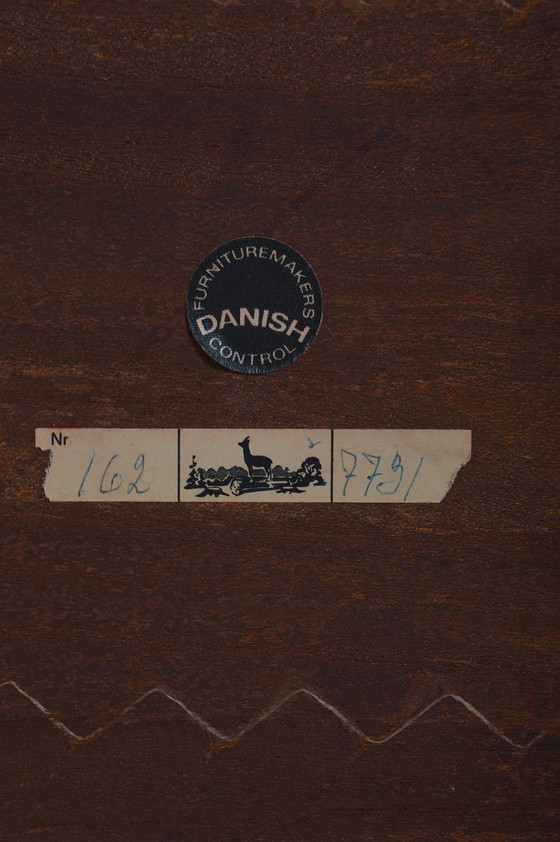 Image 1 of Deense houten bijzettafel van Severin Hansen voor Haslev, jaren '60