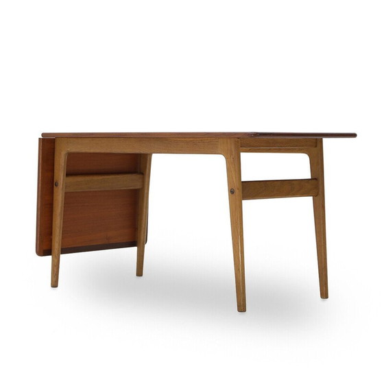 Image 1 of Vintage uitschuifbare tafel in teak gefineerd, jaren 1950