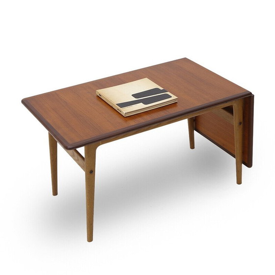 Image 1 of Vintage uitschuifbare tafel in teak gefineerd, jaren 1950