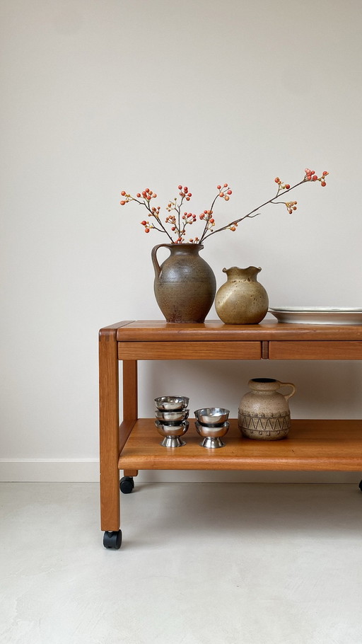 Vintage Teak Houten Salontafel / Bijzettafel Van Salling Stolefabrik