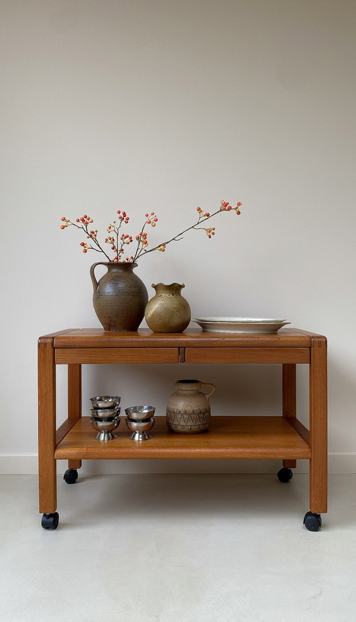 Vintage Teak Houten Salontafel / Bijzettafel Van Salling Stolefabrik