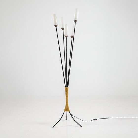 Image 1 of Vintage melkglazen vloerlamp, Frankrijk