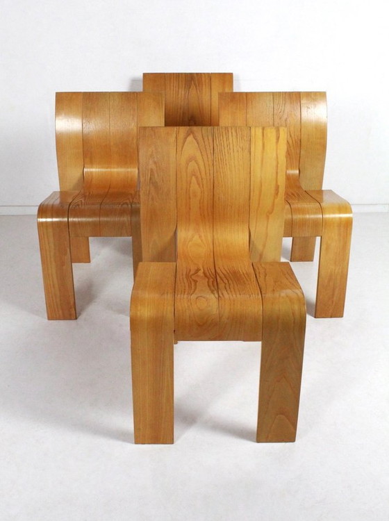 Image 1 of Strip Chairs By Gijs Bakker For Castelijn, 70'S