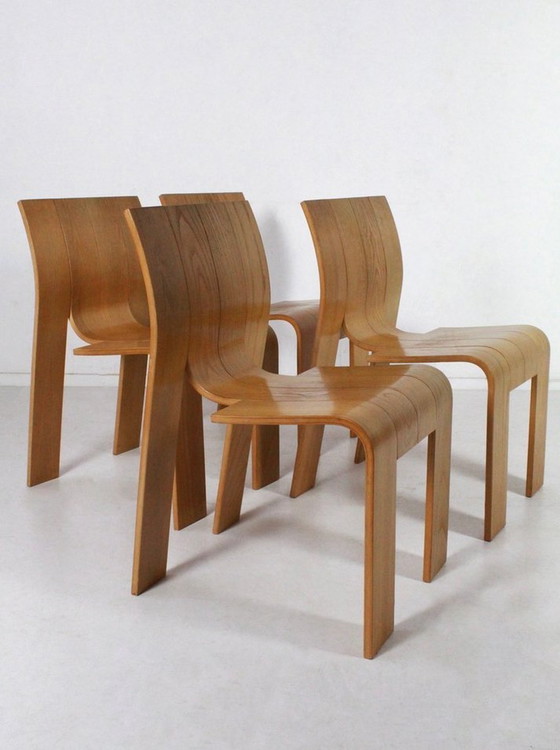 Image 1 of Strip Chairs By Gijs Bakker For Castelijn, 70'S