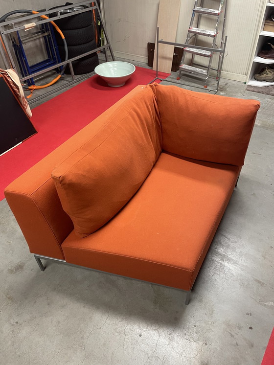 Image 1 of Ligne Roset 2 Delige Oranje Design Bank