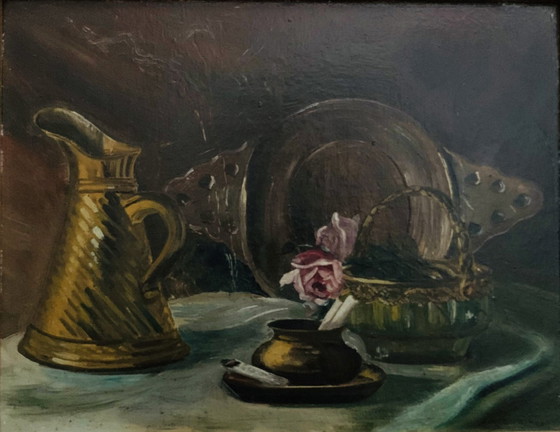 Image 1 of J.H. Zuring: “Kan, Wijnschaal En Potje Sigaretten. Handgesigneerd En In Goede Staat. 