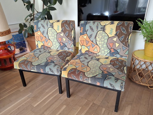 Twee Vintage Clemens Briels Designbankjes Te Koop