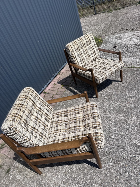 Image 1 of 2 X Vintage Easy Chairs Fauteuil Setprijs