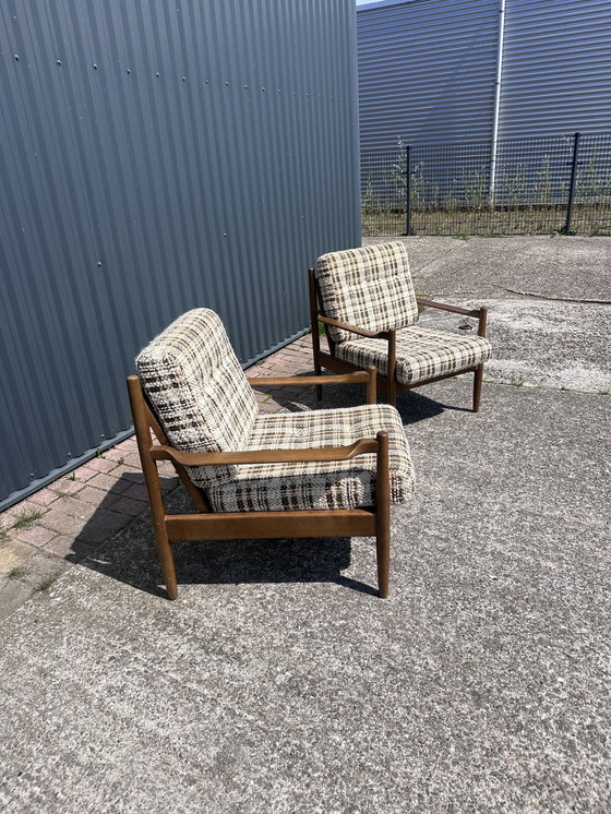 Image 1 of 2 X Vintage Easy Chairs Fauteuil Setprijs