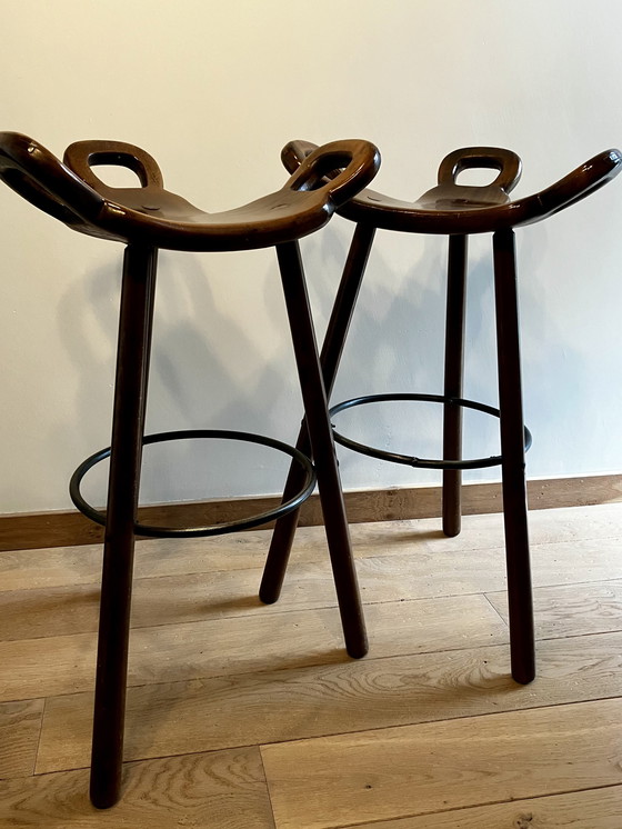 Image 1 of 2x Marbella stool Sergio Rodrigues