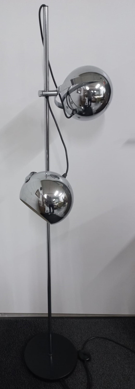 Image 1 of Vintage Herda Staande Lamp/Vloerlamp (Bollamp)