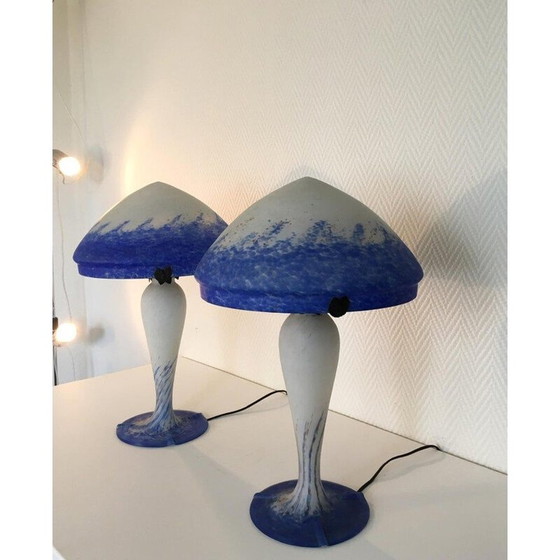Image 1 of Paar vintage tafellampen voor Art de France, Frankrijk 2000