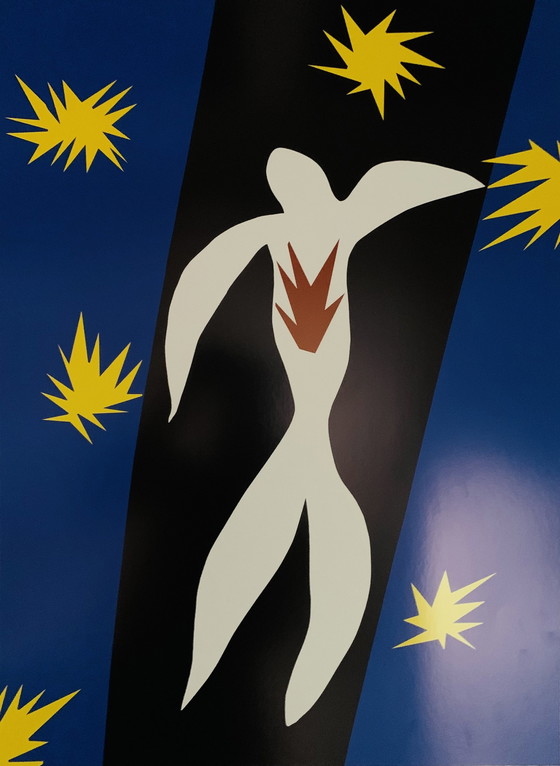 Image 1 of Henri Matisse: “La Chute D'Icare” (The Fall Of Icarus, 1943. Offsetlithografie.