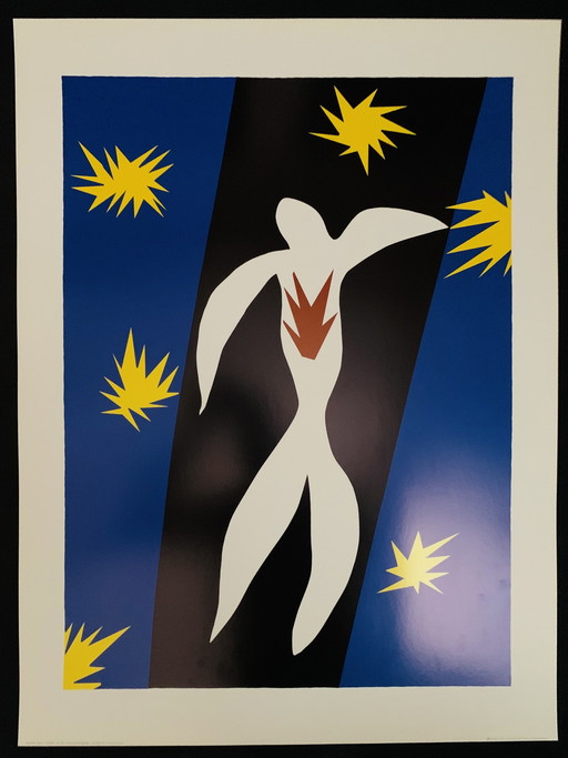 Henri Matisse: “La Chute D'Icare” (The Fall Of Icarus, 1943. Offsetlithografie.