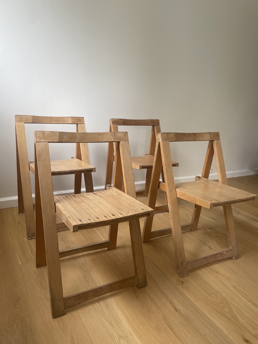 4x Aldo Jacober Trieste Stoelen