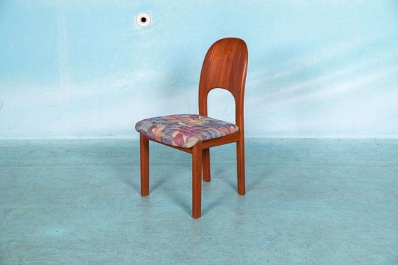 Image 1 of Japandi Danish design eetkamerstoelen 70s teak