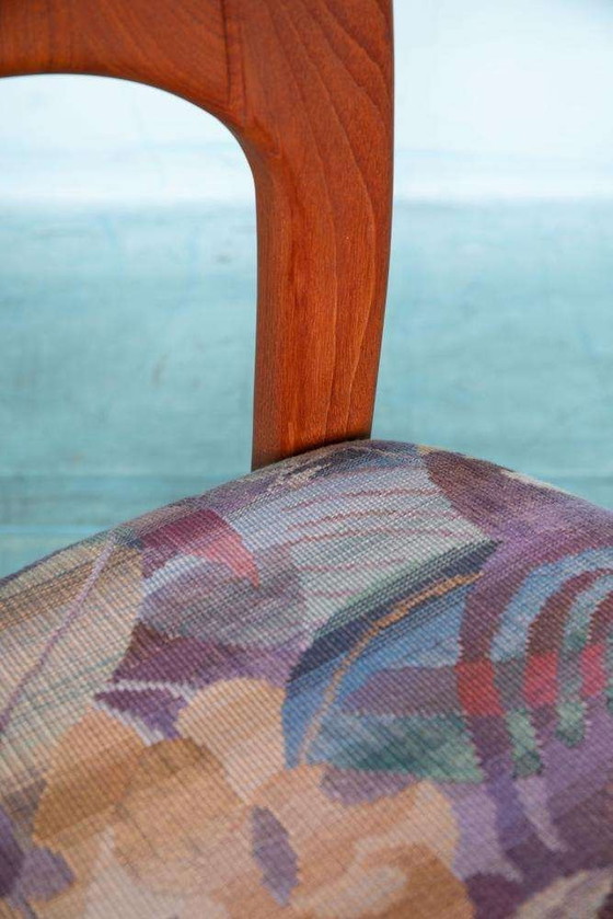 Image 1 of Japandi Danish design eetkamerstoelen 70s teak