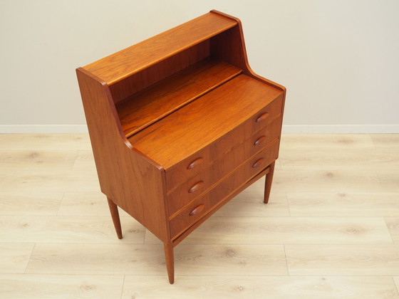 Image 1 of Teakhouten secretaire, Deens ontwerp, 1970S, Productie: Denemarken