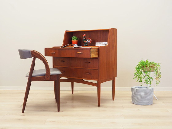 Image 1 of Teakhouten secretaire, Deens ontwerp, 1970S, Productie: Denemarken