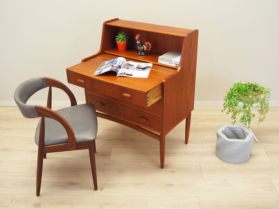 Image 1 of Teakhouten secretaire, Deens ontwerp, 1970S, Productie: Denemarken